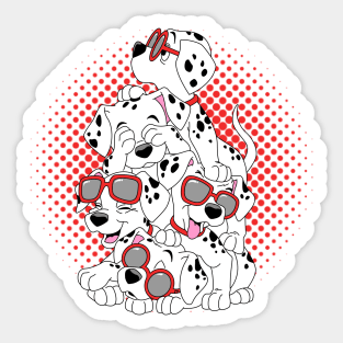 Dalmatians Dogs Sticker